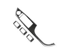 Car Decoration Interior 4PCS Car Window Switch Lift Panel Button Frame Cover Trim Decorative Stickers Interior Accessories For BMW E90 3 Series 2005-2012 Decoration Interior Trim(C)