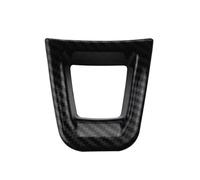 Car Decoration Interior ABS Interior Steering Wheel Panel Decoration Trim for VW for Amarok 2018-2022 Car Stickers(Carbon Black)