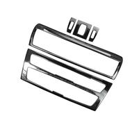 Car Decoration Interior Accessories Console CD Panel Frame AC Air Vents Decal for 1 2 Series F20 F21 F22 F23 12-18(A Black)