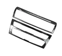 Car Decoration Interior Accessories Console CD Panel Frame AC Air Vents Decal for 1 2 Series F20 F21 F22 F23 12-18(B Silver)