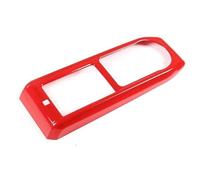 Car Decoration Interior Car Central Control Gear Shift Box Water Cup Panel Cover Trims ABS Carbon Fiber For Toyota For Tacoma 2016-2022 Interior(Red)