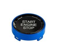 Car Decoration Interior Car Engine Start Stop Switch Button Sticker Interior Trim for BMW X1 E84 E81 E87 X5 E70 X6 E71 E90 E60 E91 E92 E93 Z4 E89 E Interior Styling(Blue)