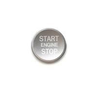 Car Decoration Interior Car Ignition Key Ring Cover For A4 A6 A3 A5 Q3 Q5 Q7 Engine Start Stop Sticker Decorative Switch Button Trim Decoration Interior Trim(Silver)