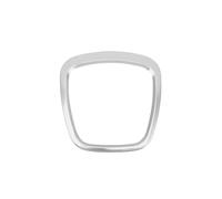 Car Decoration Interior Car Interior Steering Wheel Center Covers Stickers Trim For A1 A3 A4L A6L Q3 Q5 8P S3 A4 B6 B7 A5 A6 Q5 Q7 Accessories Interior Decorations(Rectangle Silver)