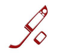 Car Decoration Interior Door Window Control Panel Decoration Patch Carbon Fiber Car Stickers For Bmw Z4 E89 2009-2016 Interior Accessories Decoration Interior Trim(LHD RED)