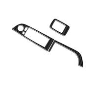 Car Decoration Interior Door Window Control Panel Decoration Patch Carbon Fiber Car Stickers For Bmw Z4 E89 2009-2016 Interior Accessories Decoration Interior Trim(RHD black)