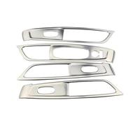 Car Decoration Interior For Koleos 2017-2020 LHD Stainless Door Armrest Window Lift Switch Button Panel Cover Trim