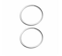 Car Decoration Interior for Vezel for HRV for HR-V 2014-2020 LHD AC Vent Outlet Ring Cover 2Pcs Front Air Conditioning Sticker Trim Interior Accessories(Abs Style)