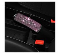 Car Decoration Interior Rhinestone Car Handbrake Cover Leather Auto Anti-slip Protector Decoration Universal Diamond Interior Interior Styling(Pink)