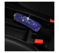 Car Decoration Interior Rhinestone Car Handbrake Cover Leather Auto Anti-slip Protector Decoration Universal Diamond Interior Interior Styling(Blue)