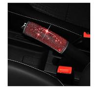 Car Decoration Interior Rhinestone Car Handbrake Cover Leather Auto Anti-slip Protector Decoration Universal Diamond Interior Interior Styling(Red)