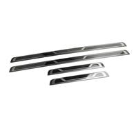 Car Decoration Interior Stainless Car Door Threshold Protector Sill Anti Kick Cover Trim Sticker For VW For Tiguan MK2 2016-2022 Interior Styling(Inside Black)