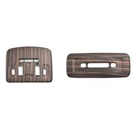 Car Decoration Interior Steering Wheel Button Frame Gear Head Knob Cover Central Strip Interior Stickers ABS Golden Wood For Toyota For Camry 2018-2020 Interior Decorations(Low configuration)