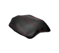 Car Decoration Microfiber Leather Carbon Fiber + Black Splice Car Accessory Central Armrest Box Cover Trim For Accord 9th 2014-2016(Red line)