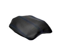 Car Decoration Microfiber Leather Carbon Fiber + Black Splice Car Accessory Central Armrest Box Cover For Accord 9th 2014-2016(Blue line)