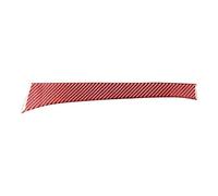 Car Decoration Sticker for Nissan X-TRAIL 2014-2018,Instrument Air Vent Decorative Frame, Steering Wheel Panel Cover Sticker Trim Accessories,A-Red
