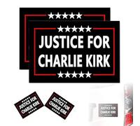Car Decoration Stickers Justice For Charlie Kirk Turning Point Magnetic Decal Magnet Stickers Bumper Car Accessories Decor