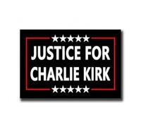 Car Decoration Stickers Justice For Charlie Kirk Turning Point Magnetic Decal Stickers Car Magnet Decor Accessories Bumper I4Q0