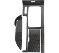 Car Decoration Strip For Ford for mustang 2010-2014 Car Shift Cup Holder Panel Decoration Cover Trim(Carbon fiber grain)