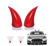 Car Decorations Exterior, Halloween Vehicle Roof Decoration, 3D Horns and Fangs Auto Bumper Decor, Weatherproof Material for Truck Motorcycle RV Vehicle Modifiers Detailing, 2.76x4.72x7.09 inches