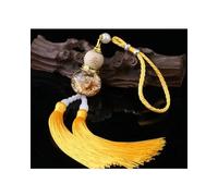 Car Decorations Gourd Pendant Car Gourd Pendant Car Pendant Double Spike Gourd Pendant Car Interior Accessories Car Mirror Hanging Ornament(Yellow)