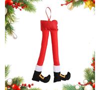 Car Decorations, Lines - Santa Legs Car Trunk Prop, Jolly Holiday Vehicle Decor, Decorative Hanging Ornaments | Creative Costume Accent Of, for Fireplace, Front Door,