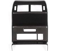 Car decorative strip centre console For land for range For Velar Rear Row Air Conditioning for vent Frame Cover Trim(Carbon texture)