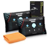 Car Dehumidifier Bag, Reusable, 2 x 400 g, Auto Interior Dehumidifier, Extra Strong,Dehumidifiers Against Fogged Car Windows, Dehumidifier for Windscreen,Interior, Cabinet