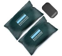 Car Dehumidifier Bag with Anti-Slip Pad - Reusable Moisture Absorber- Leak-Proof, Compact Design - Protects Against Condensation, Mold & Odors - Ideal for Cars, Home & office (Green 1 Kg-2 Pack)