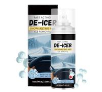 Car Deicer Spray - 100ml Car Windshield Snow Melting Spray, Auto Window Snow Sprayer, Long-Lasting Quick Anti-Freeze Agent Solution For Winter Frost Refrigerator Freezer Outside Outdoor