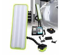 Car Dent Detection Light, 6-Color LED PDR Lamp with Suction Cup A | Spot hidden dents under any lighting. 3-button color selector + rotary dimmer. Includes battery, charger & 5m cable