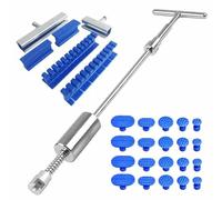 Car Dent Puller, Dent Removal Kit Car Paintless Dent Repair Tools Puller Removal Kit Slide Hammer Reverse Hammer Tool Body Suction Cup/Adhesive Blue Glue Tabs(Kit 4)