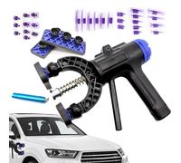 Car Dent Puller Kit, 360° Adjustable Paint-Free Dent Remover with 28 Glue Puller Tabs & Attachments for Car, Truck, Motorcycle, Boat, Garage Door and Home DIY Repair