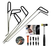 Car Dent Puller Kit, Dent Removal Kit Automotive Tools Hooks Rods Paintless Dent Removal Car Repair Kit Auto Tools Door Dent Ding Hail Removal Push Hooks(17 Pcs)