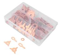 Car Dent Puller Rings, 110Pcs Triangle OT Round Metal Dent Pulling Sheet Car Body Spot Welder Pads Set Auto Spot Welding Metal Shrink Repair Tool Accessories, Universal for SUV Sedan Truck