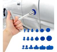 Car Dent Removal Repair Tools Kit, T Bar Dent Puller Paintless Dent Remover Universal Paintless Dent Removal Puller with 18pcs Pulling Tabs Kit Auto Body Damage Repair Hand Tool for Car