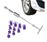 Car dent remover tool set heavy duty slide hammer puller kit carbon steel bar tabs powerful suction cup removal auto bodywork repair fix body extraction panel replaceable remove strong autom