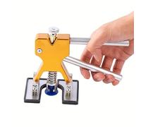 Car Dent Repair Kit - 18 Pcs Paintless Dent Removal Tool, Glue Puller Tabs Set for Auto Body, Hail Damage and Door Ding Remover, Gold Dent Puller for DIY Metal Surface Repair