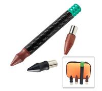 Car Dent Repair Leveling Pen Magnetic Automotive Body Work Tool With Carbon Fiber Construction M8 Thread Compatible With Sheet Metal Repair Kit 3 Replacement Heads For Professional DIY Enthusiasts