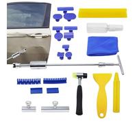 Car Dent Repair Tools,Damage Repair Set With Sticky Studs,Car Hammer And Puller For Body Repair - Motorcycles, Metal, Fridge Panels, Washing Machines And By The Road