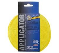 Hyfive Car Detailing Microfibre Pads for Polishing Applicator with 12 cm Diameter in Pack of 2 Yellow