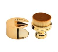 Car Detailing Tire Shine Brush with Stand, Microfiber Bristles That Resist Falling Out and Ergonomic ABS Handle for Clean Application of Tire Shine (Silver Random)