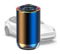 Car Diffuser - 4.65 Inch Smart Aromatherapy | ABS Aluminum Diffuser: Intelligent Ambient Light Fragrance Machine with Auto Stop and Start Odor Eliminator