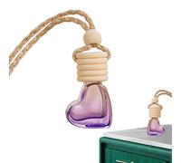 Car Diffuser - 5ml Hanging Car Air Freshener Diffuser | Decorative Perfume Bottle | Aromatherapy Air Freshener with Wooden Lid for Veh Interior Fragrance