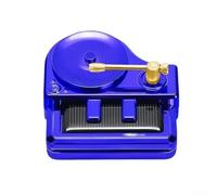 Car Diffuser, 7.5 cm x 7 cm, Solar Rotating Record Player Air Freshener, Automatic Fragrance Release in Sunlight, Stylish Interior Decor for Cars(Blue)