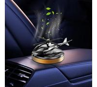 Car Diffuser - ABS Alloy 10.6x8.5x5.8 cm | Car Air Freshener Diffuser with Solar-Powered Rotating Helicopter Long-Lasting Fragrance Easy Installation, Aromatherapy, Interior Decoration, Điffuser