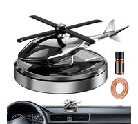 Car Diffuser - ABS Alloy 10.6x8.5x5.8 cm | Car Air Freshener Diffuser with Solar-Powered Rotating Helicopter Long-Lasting Fragrance Easy Installation, Aromatherapy, Interior Decoration, Điffuser