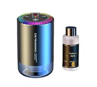Car Diffuser Air Freshener - 4.13x2.48in Vehicle Perfume Machine for Romantic, Relaxing Drive with Aromatherapy Spray Function, Starry Top Diffusers for Vehicles Interior, Aluminum Alloy