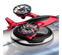 Car Diffuser - Black Sea Red Silver Blue Fragrance, Odor Elimination Function, Twin-Engine Rotating Solar Perfume | Long-Lasting Cabin Scent Car Interior Vehicle Home Office Aromatherapy Freshen