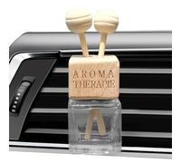 Car Diffuser Bottle Vent Clip, Empty Car Air Freshener Glass Bottle, Car Decoration With Wooden Lid, Accessories, Ornament Scent,